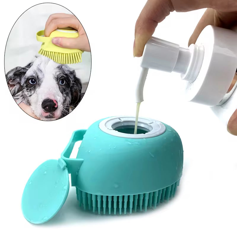  Bath Massage Brush for Cats and Dogs