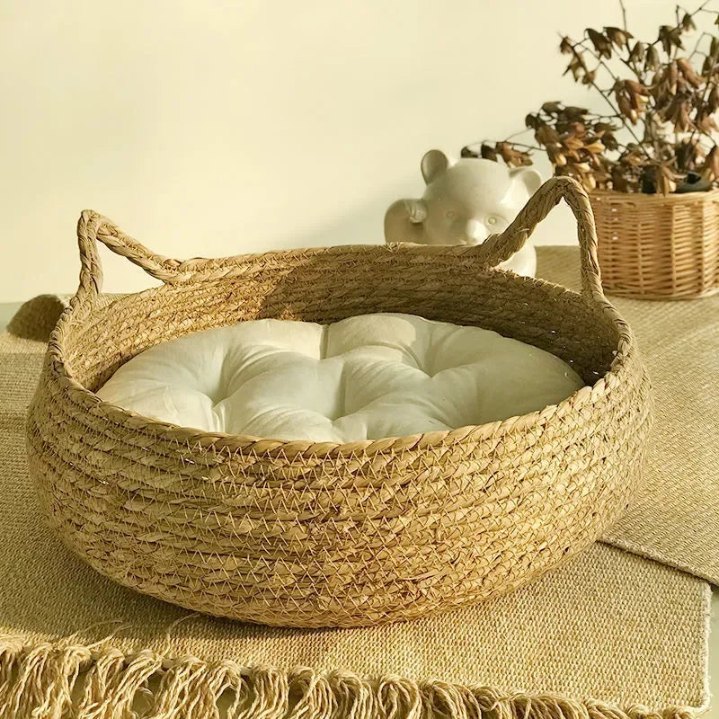  Handmade Vine Woven Cat Nest