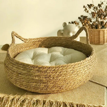  Handmade Vine Woven Cat Nest