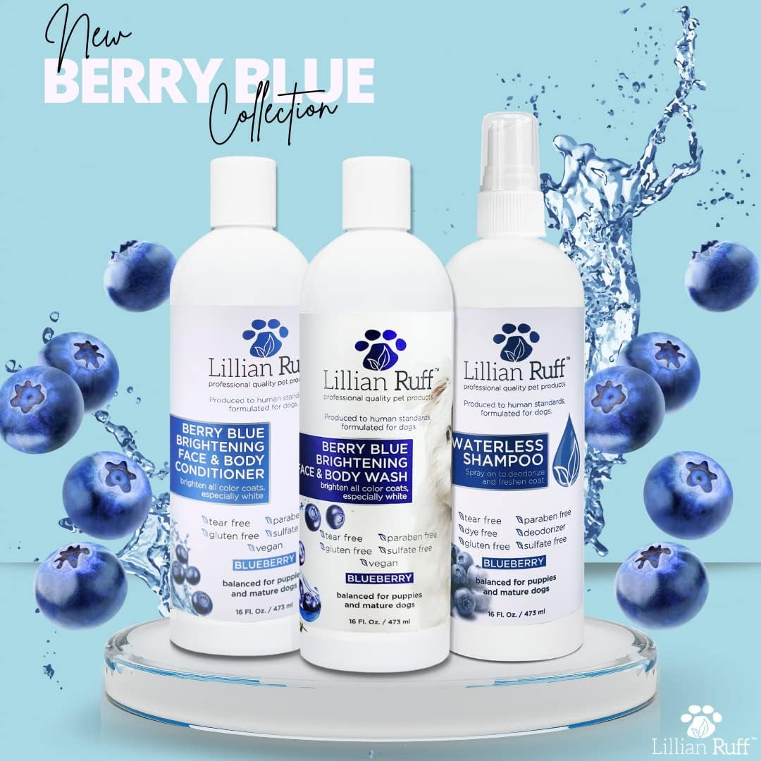 Berry Blue Brightening Face and Body Wash for Dogs 16oz