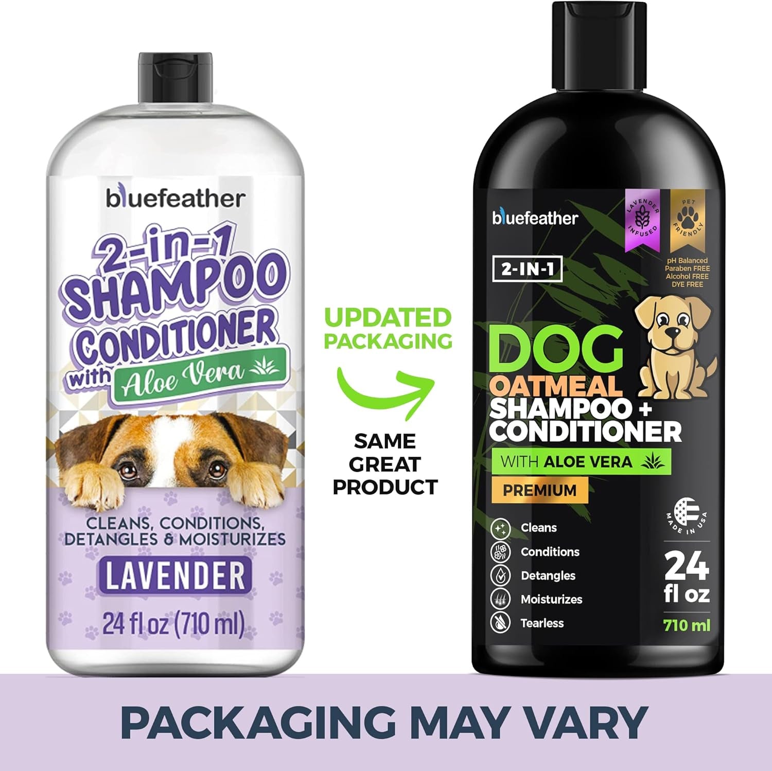 Lavender Oatmeal 2 in 1 Dog Shampoo and Conditioner for Dry Itchy Sensitive Skin 24 Fl oz