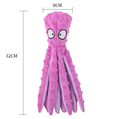 Pet Plush Octopus Toy 