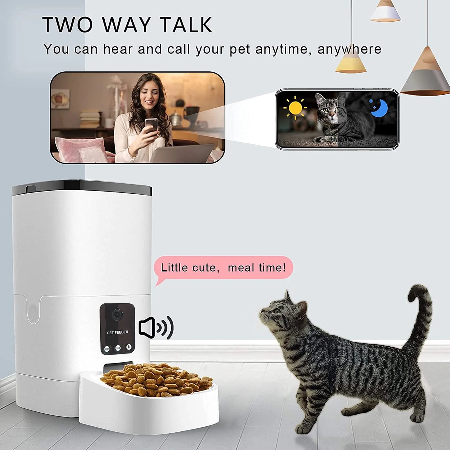 6L Automatic Pet Feeder for Cats and Dogs