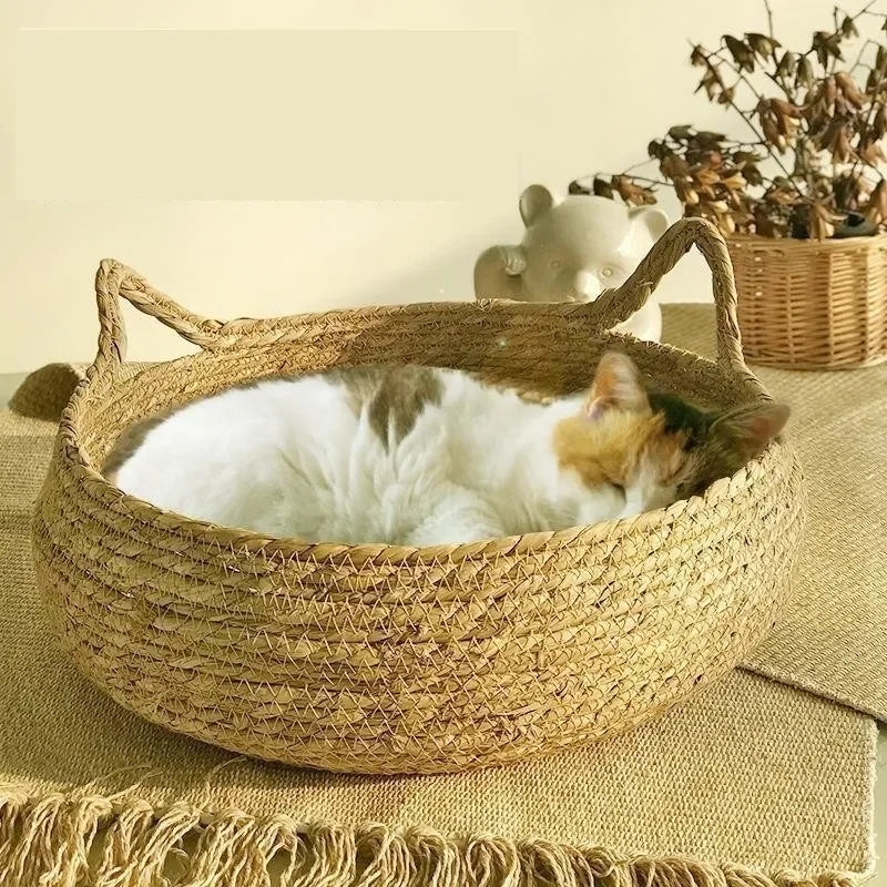  Handmade Vine Woven Cat Nest