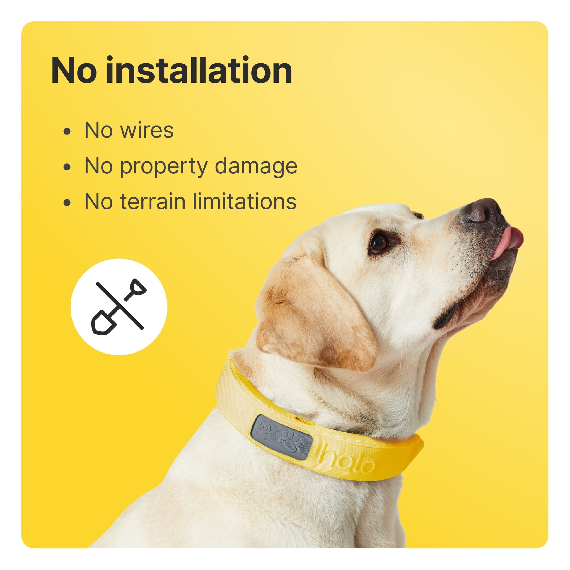 Halo Wireless GPS Dog Fence & Training Collar with Real-Time Tracking