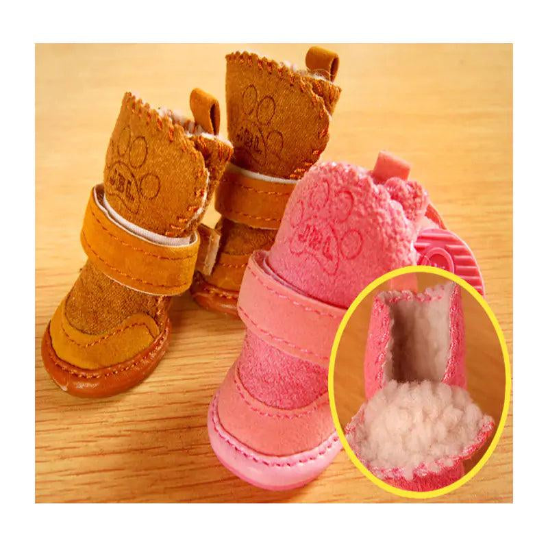 Premium Cashmere Cotton Pet Snow Boots