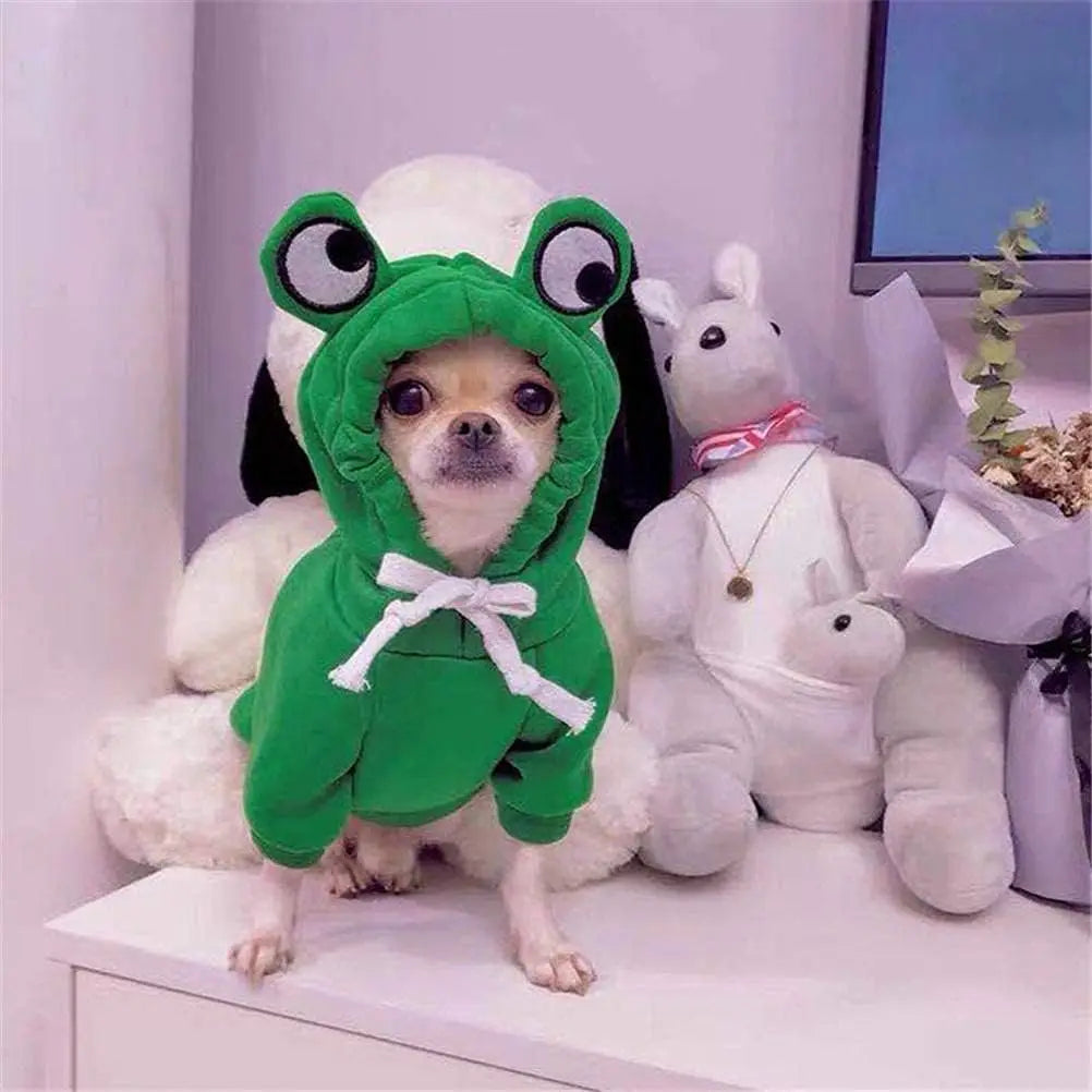 Dog Frog Hooded Sweatshirt