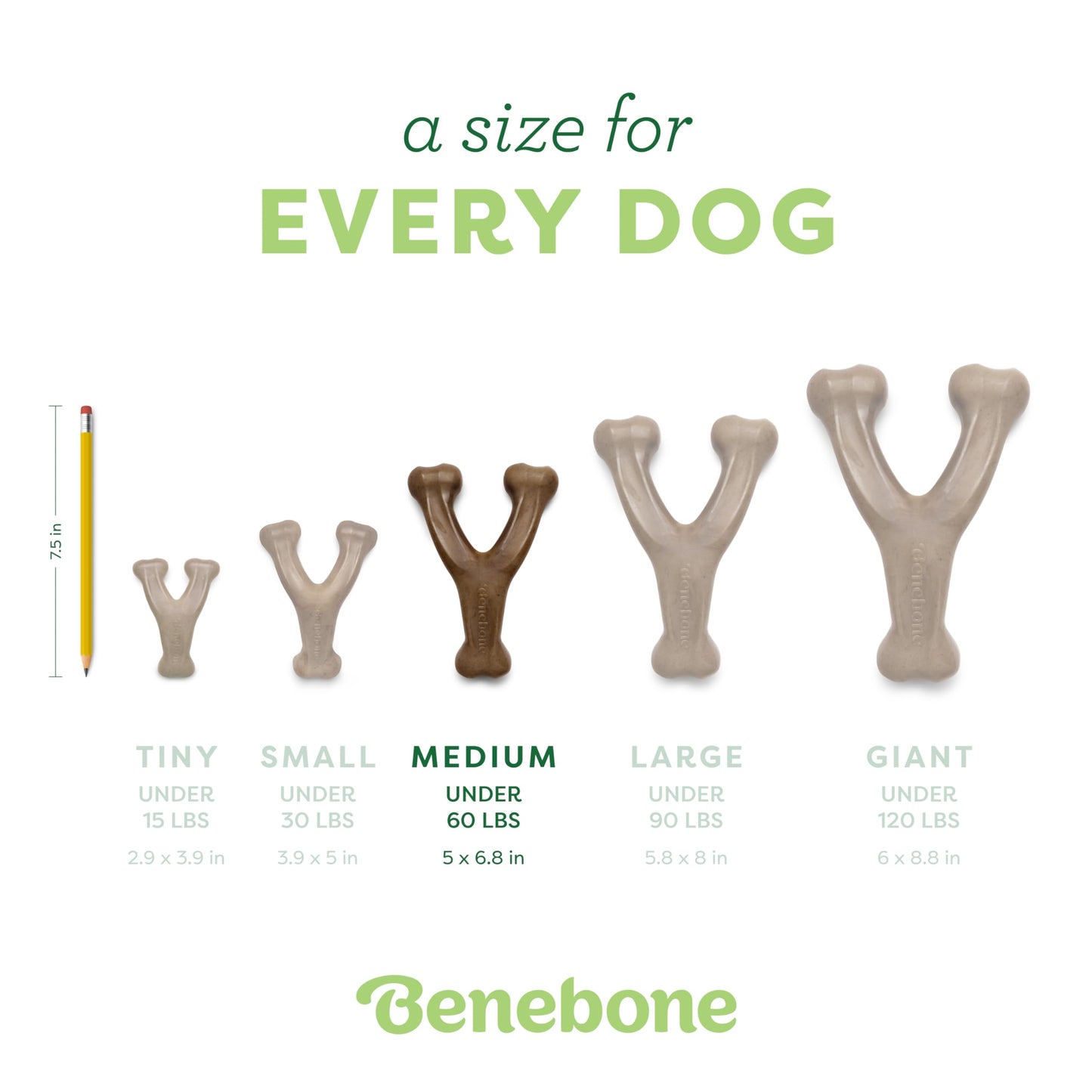 Benebone Wishbone Durable Dog Chew Toy for Aggressive Chewers