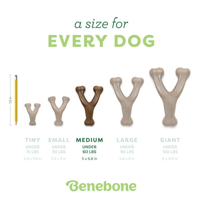 Benebone Wishbone Durable Dog Chew Toy for Aggressive Chewers