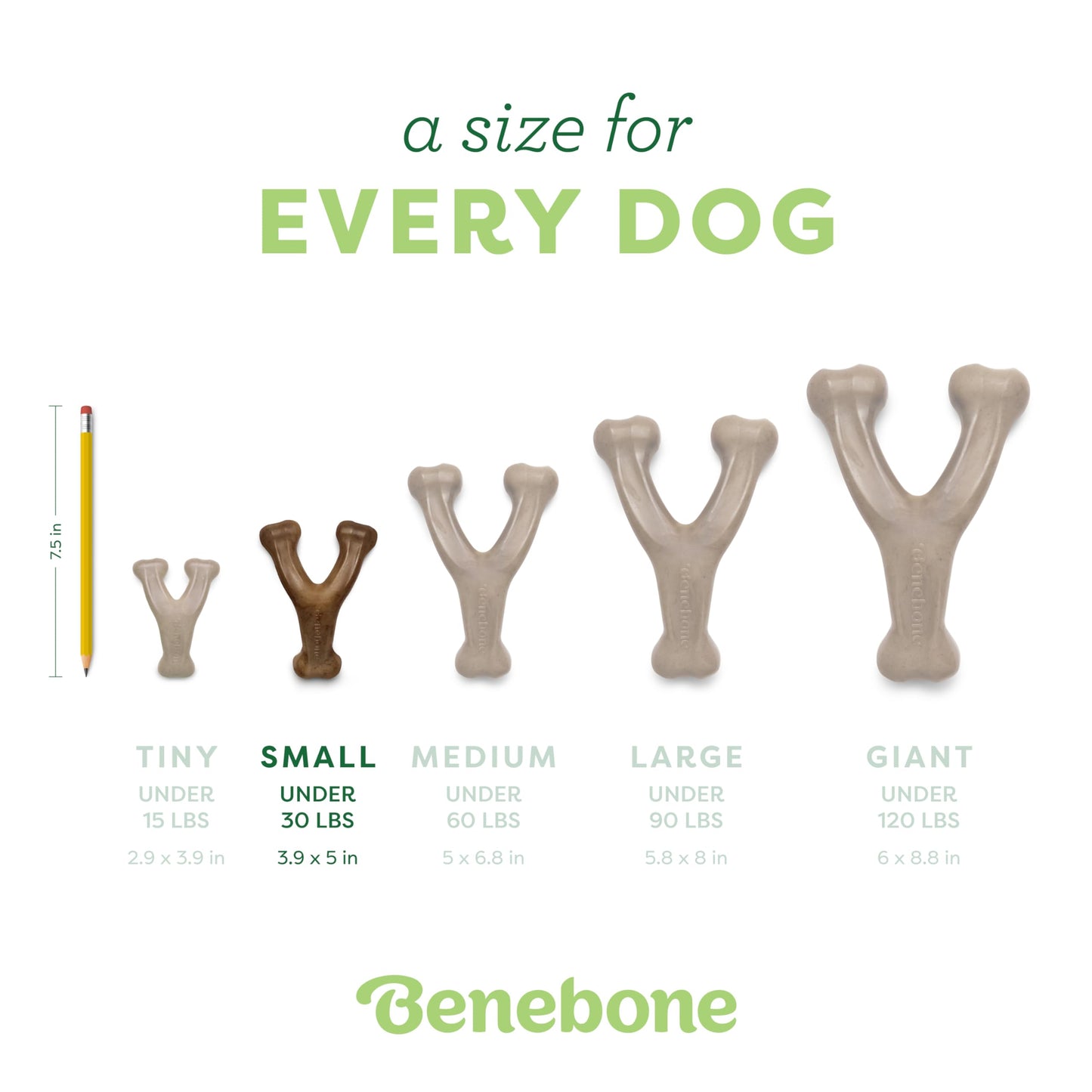 Benebone Wishbone Durable Dog Chew Toy for Aggressive Chewers