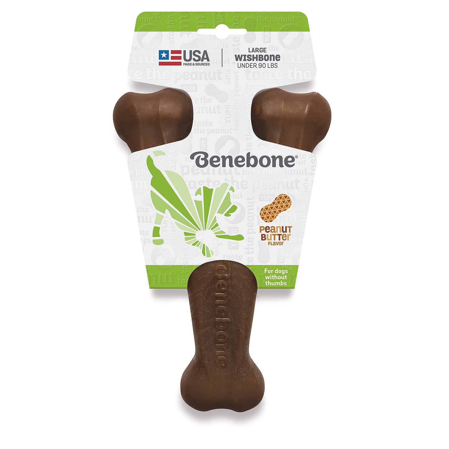 Benebone Wishbone Durable Dog Chew Toy for Aggressive Chewers