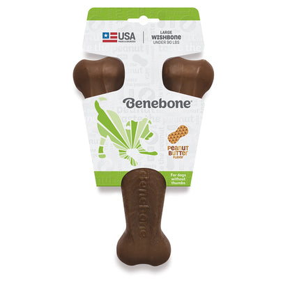 Benebone Wishbone Durable Dog Chew Toy for Aggressive Chewers