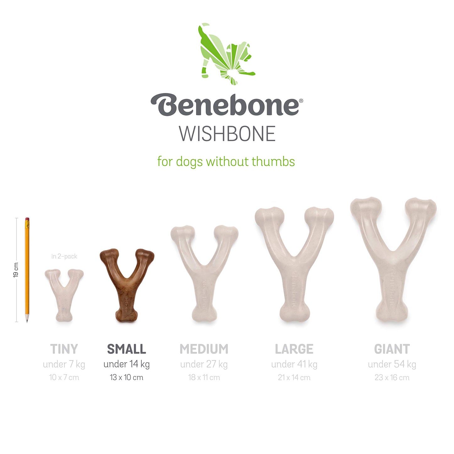 Benebone Wishbone Durable Dog Chew Toy for Aggressive Chewers