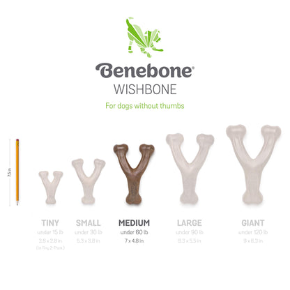 Benebone Wishbone Durable Dog Chew Toy for Aggressive Chewers