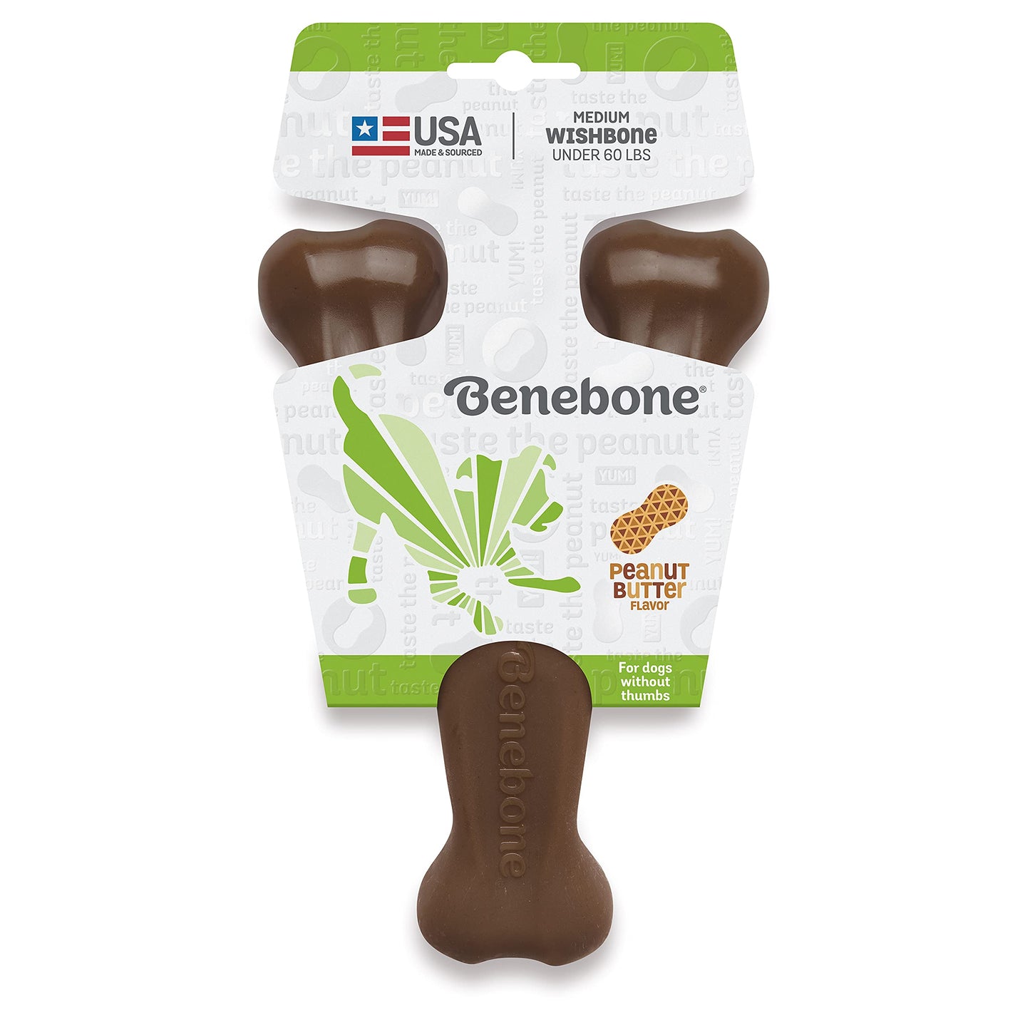 Benebone Wishbone Durable Dog Chew Toy for Aggressive Chewers