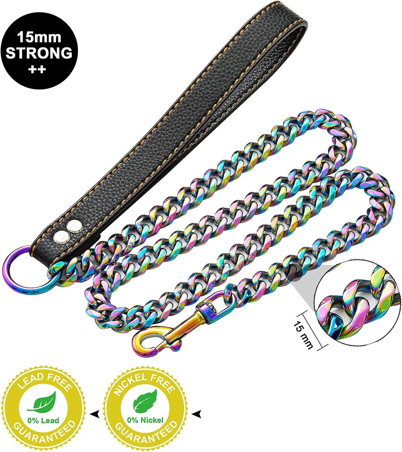 Chain Leash for Medium Large Dogs 3.5ft