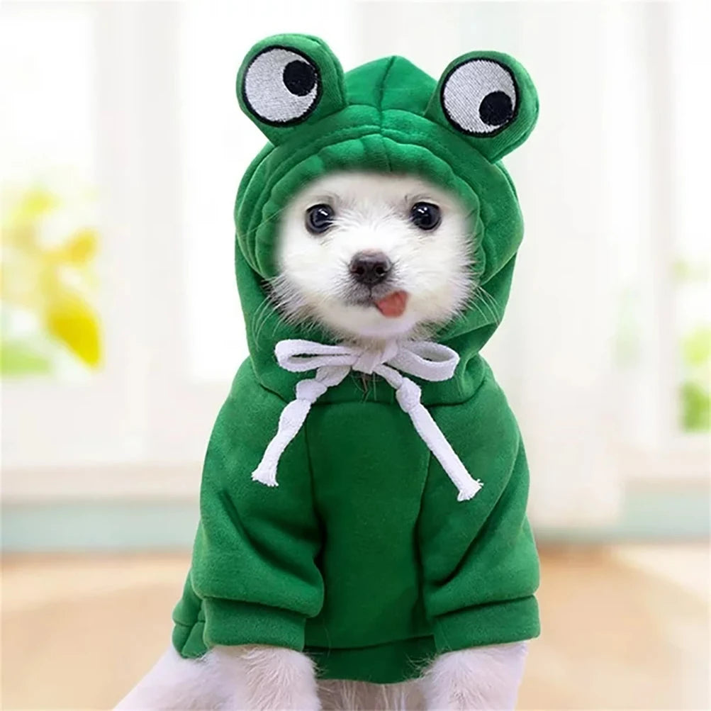 Dog Frog Hooded Sweatshirt