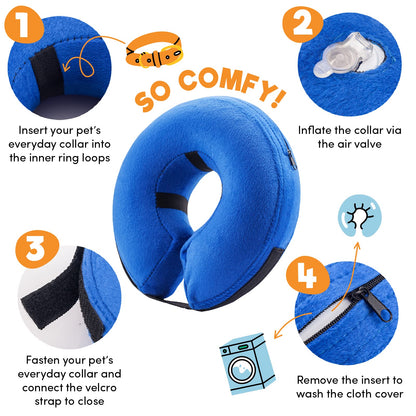 BENCMATE Protective Inflatable Collar for Dogs and Cats