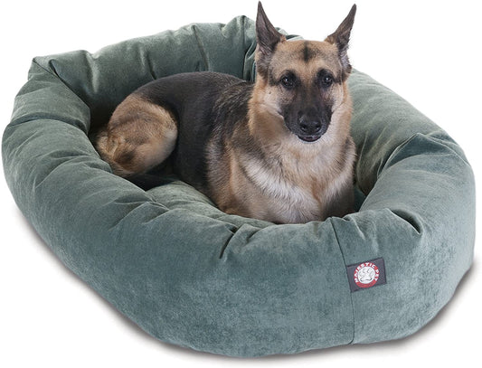 52 Inch Micro Velvet Calming Dog Bed 