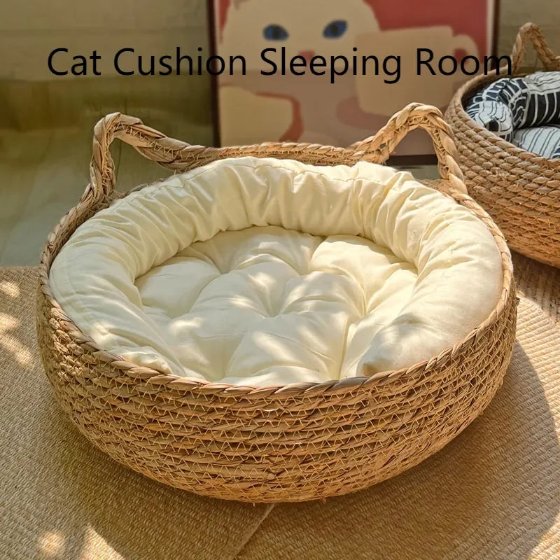  Handmade Vine Woven Cat Nest