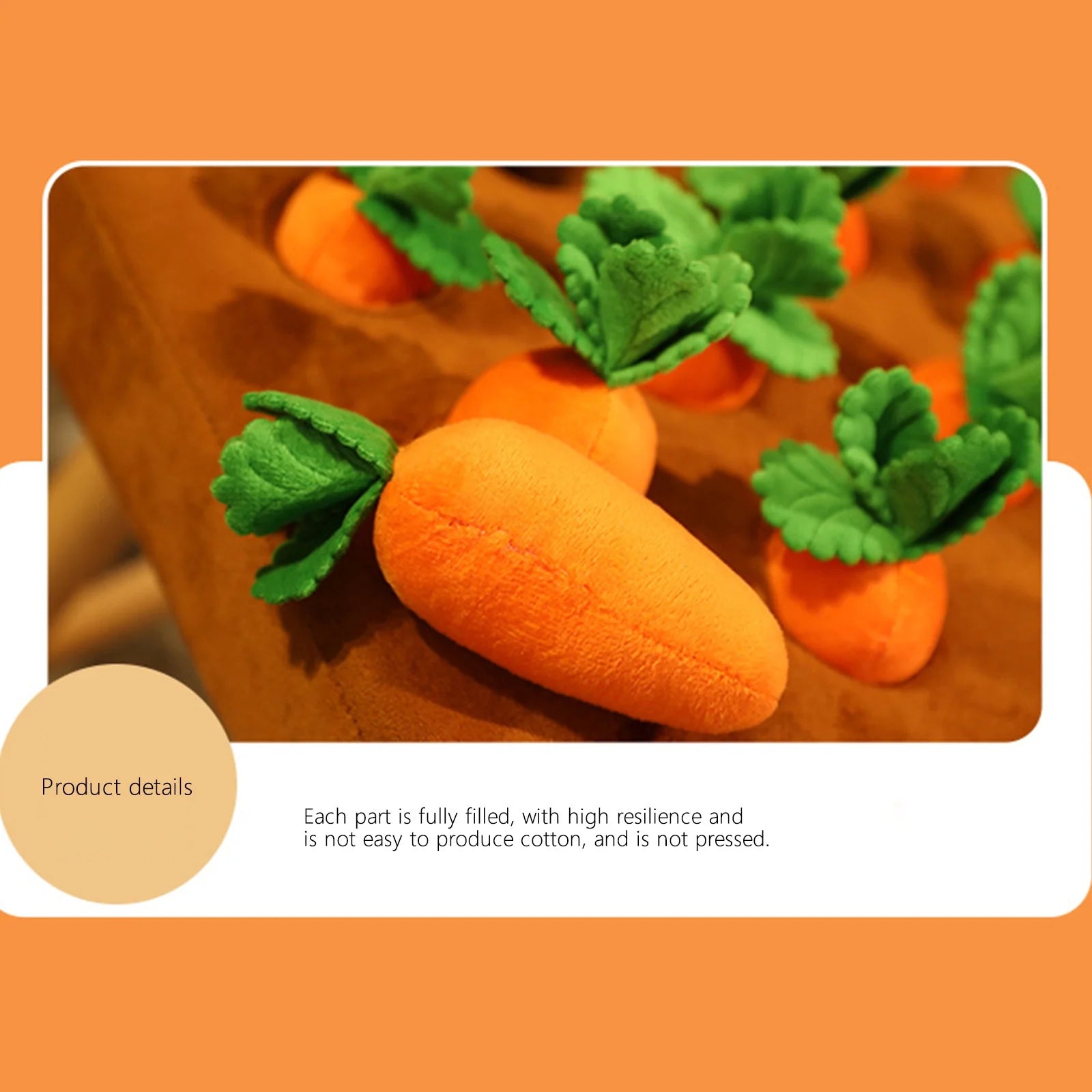 Dog Carrot Plush Toy