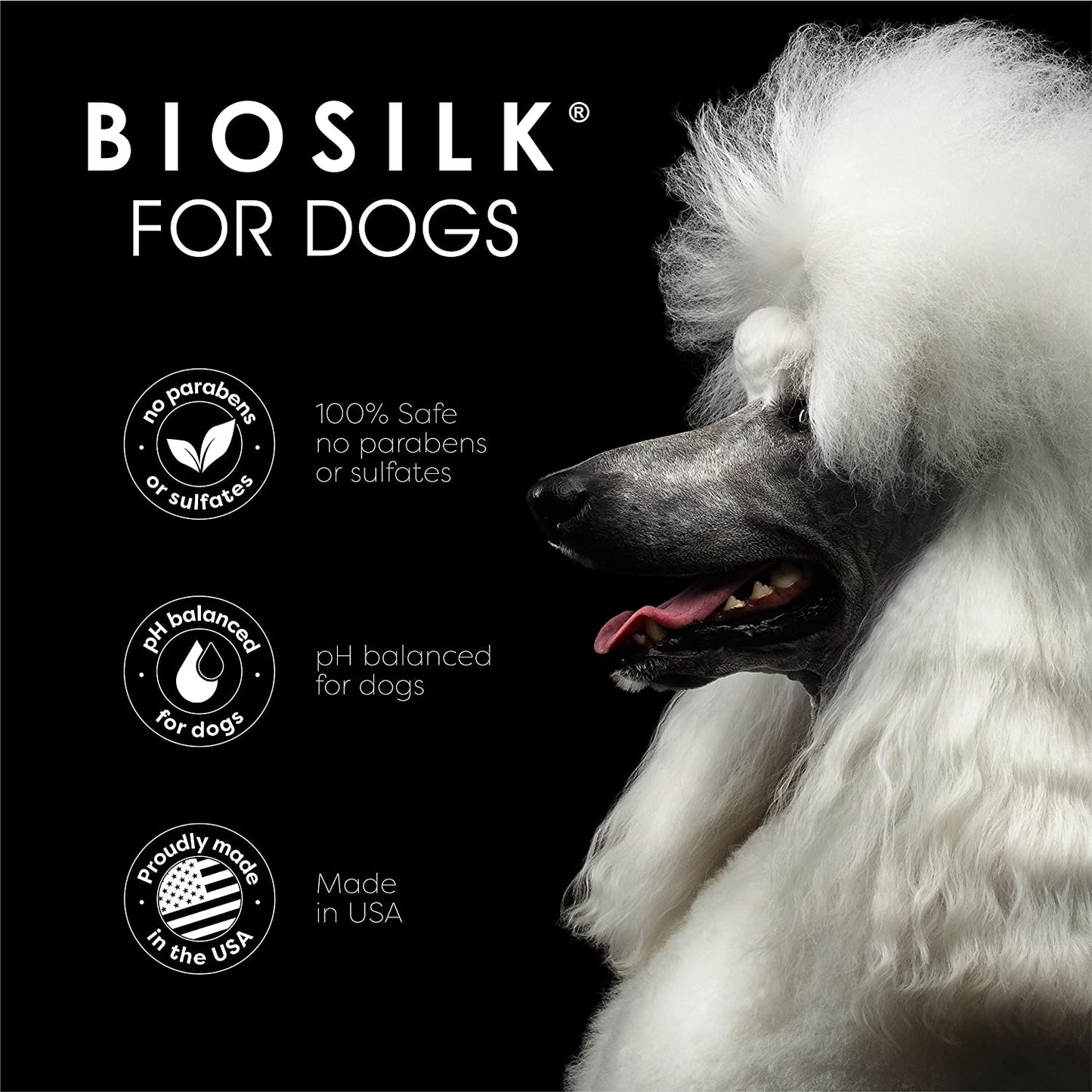 Biosilk for Dogs Silk Therapy Conditioner with Natural Coconut Oil