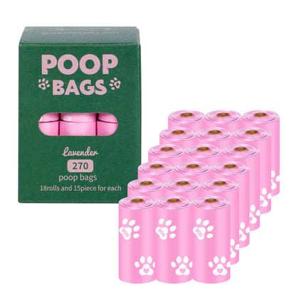 270Pcs/18Rolls Dog Poop Bag